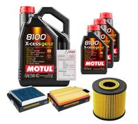 DENCKERMANN Controllo Set 8L MOTUL 8100 X-CESS 5W-40 Per Volvo V70 II 2.0 T