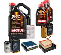DENCKERMANN Controllo Set 8L MOTUL 8100 X-CESS 5W-40 Per Volvo V70 II 2.4 D5