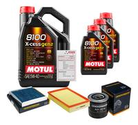 DENCKERMANN Controllo Set 8L MOTUL 8100 X-CESS 5W-40 Per Volvo V70 II 2.5