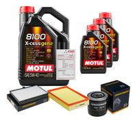 DENCKERMANN Controllo Set 8L MOTUL 8100 X-CESS 5W-40 Per Volvo V70 II 2.5