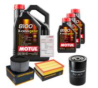 DENCKERMANN Controllo Set 8L MOTUL 8100 X-CESS 5W-40 Per VW Transporter IV