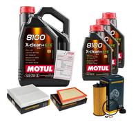 DENCKERMANN Controllo Set 8L MOTUL 8100 X-CLEAN 0W-30 Per MINI Mini One