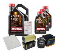 Denckermann Controllo Set 8L Motul 8100 x-Pulire Efe 5W-30 per di Toyota Hiace