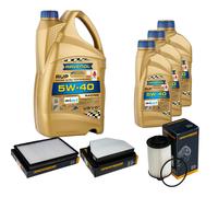 DENCKERMANN Controllo Set 8L RAVENOL 5W-40 per Chevrolet Captiva 2.2 D 4WD Olio