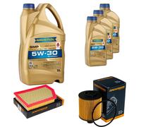 DENCKERMANN Controllo Set 8L RAVENOL SMP 5W-30 per Jeep Cherokee 2.0 CRD 4x4