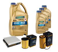 DENCKERMANN Controllo Set 8L RAVENOL SSL 0W-40 per Ford Focus II 2.5 RS