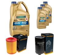 DENCKERMANN Controllo Set 8L RAVENOL SSL 0W-40 per VW Transporter IV Bus 2.5