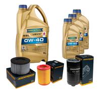 DENCKERMANN Controllo Set 8L RAVENOL SSL 0W-40 per VW Transporter IV Bus 2.5