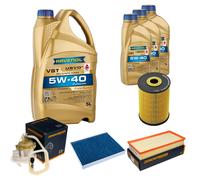DENCKERMANN Controllo Set 8L RAVENOL Turbo VST 5W-40 per VW Touareg 3.2 V6