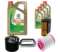 DENCKERMANN Controllo Set 9L CASTROL EDGE 5W-30 C3 Per Audi A8 3.0 TDI