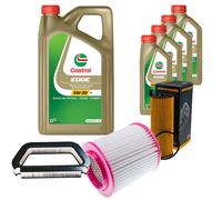 DENCKERMANN Controllo Set 9L CASTROL EDGE 5W-30 C3 Per Audi A8 3.0 TDI
