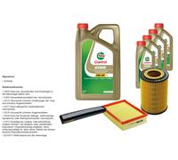 Denckermann Controllo Set 9L castrol edge 5W-30 C3 per BMW 3er 320i 323i