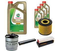 DENCKERMANN Controllo Set 9L CASTROL EDGE 5W-30 C3 Per BMW 3er Touring 330d