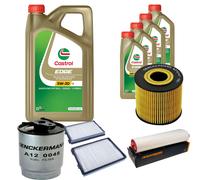 DENCKERMANN Controllo Set 9L CASTROL EDGE 5W-30 C3 Per BMW 5er Touring 530d