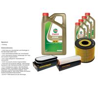 DENCKERMANN Controllo Set 9L CASTROL EDGE 5W-30 C3 Per BMW 7 Serie 730d