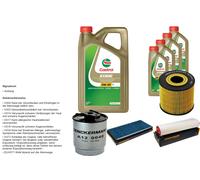 Denckermann Controllo Set 9L castrol edge 5W-30 C3 per BMW X5 3.0d