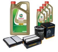 DENCKERMANN Controllo Set 9L CASTROL EDGE 5W-30 C3 Per Hyundai H-1 Travel