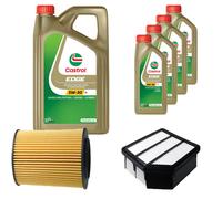 DENCKERMANN Controllo Set 9L CASTROL EDGE 5W-30 C3 Per Hyundai IX55