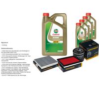 Denckermann Controllo Set 9L castrol edge 5W-30 C3 per Infiniti Fx