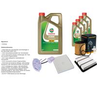 Denckermann Controllo Set 9L castrol edge 5W-30 C3 per Lexus This II