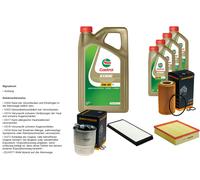 DENCKERMANN Controllo Set 9L CASTROL EDGE 5W-30 C3 Per Mercedes-Benz