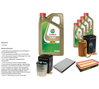 DENCKERMANN Controllo set 9L CASTROL EDGE 5W-30 C3 per Mercedes-Benz Viano