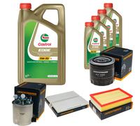 DENCKERMANN Controllo Set 9L CASTROL EDGE 5W-30 C3 Per Nissan NP300 Navara