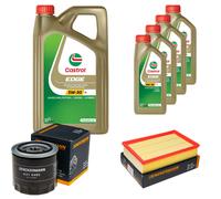 DENCKERMANN Controllo Set 9L CASTROL EDGE 5W-30 C3 Per Nissan NP300 Navara