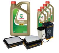 DENCKERMANN Controllo Set 9L CASTROL EDGE 5W-30 C3 Per Opel Antara 2.2 CDTi