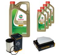 DENCKERMANN Controllo Set 9L CASTROL EDGE 5W-30 C3 Per Opel Antara 2.2 CDTi