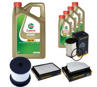 DENCKERMANN Controllo Set 9L CASTROL EDGE 5W-30 C3 Per Opel Antara 2.2 CDTi