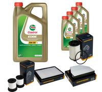 DENCKERMANN Controllo Set 9L CASTROL EDGE 5W-30 C3 Per Opel Antara 2.2 CDTi