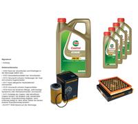 Denckermann Controllo Set 9L castrol edge 5W-30 C3 per Opel Insignia A 2.8