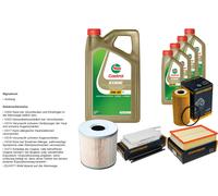 Denckermann Controllo Set 9L castrol edge 5W-30 C3 per Opel Movano B