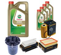 DENCKERMANN Controllo Set 9L CASTROL EDGE 5W-30 C3 Per Opel Movano B Kasten