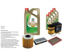 Denckermann Controllo Set 9L castrol edge 5W-30 C3 per Opel Vectra C