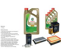 Denckermann Controllo Set 9L castrol edge 5W-30 C3 per Opel Vectra C Camper