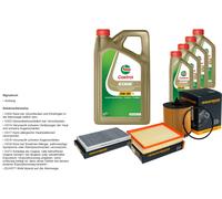 Denckermann Controllo Set 9L castrol edge 5W-30 C3 per Saab 9-3 Cabriolet