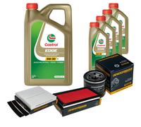 DENCKERMANN Controllo Set 9L CASTROL EDGE 5W-30 C3 Per Subaru Forester 2.0