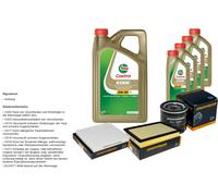 Denckermann Controllo Set 9L castrol edge 5W-30 C3 per Toyota Hilux VIII