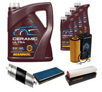 DENCKERMANN Controllo Set 9L MANNOL Ceramic 5W-40 Per BMW X5 3.0d