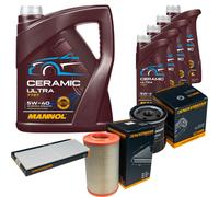 DENCKERMANN Controllo Set 9L MANNOL Ceramic 5W-40 Per Citroën Jumper Kasten