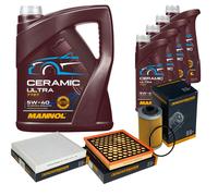 DENCKERMANN Controllo Set 9L MANNOL Ceramic 5W-40 Per Opel Insignia A 2.8 V6