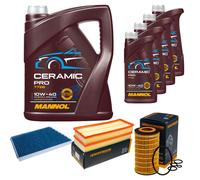 DENCKERMANN Controllo set 9L MANNOL Ceramic Pro 10W-40 per Mercedes-Benz
