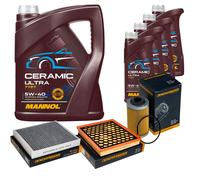 Denckermann Controllo Set 9L mannol Ceramica 5W-40 per Opel Insignia A 2.8