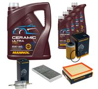 Denckermann Controllo Set 9L mannol Ceramica 5W-40 per Opel Vectra C Roulette