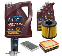 Denckermann Controllo Set 9L mannol Ceramica 5W-40 per Saab 9-3 Cabriolet