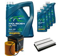 Denckermann Controllo Set 9L mannol Molibden Ultra 5W-30 per Mazda CX-7 2.3