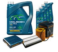 DENCKERMANN Controllo Set 9L MANNOL MOLIBDENO ULTRA 5W-30 Per MAZDA CX-7 2.3
