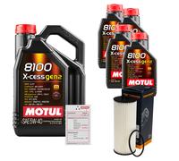 DENCKERMANN Controllo Set 9L MOTUL 8100 X-CESS 5W-40 Per Mercedes-Benz